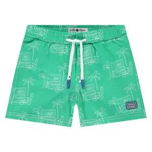 NEW BABYFACE kid's surf shop printed swim shorts in emerald